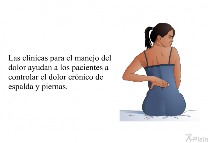 Las clnicas para el manejo del dolor ayudan a los pacientes a controlar el dolor crnico de espalda y piernas.