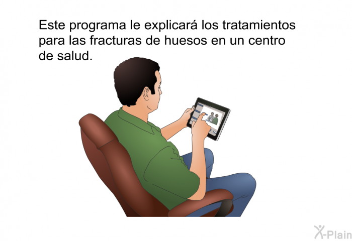 Esta informacin acerca de su salud le explicar los tratamientos para las fracturas de huesos en un centro de salud.