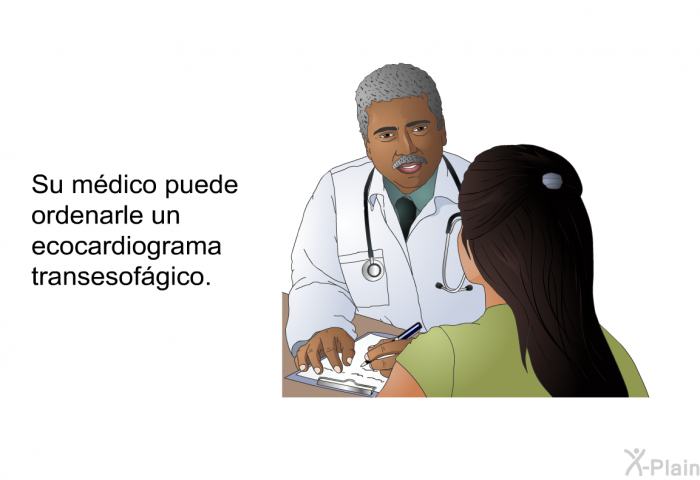 Su mdico puede ordenarle un ecocardiograma transesofgico.