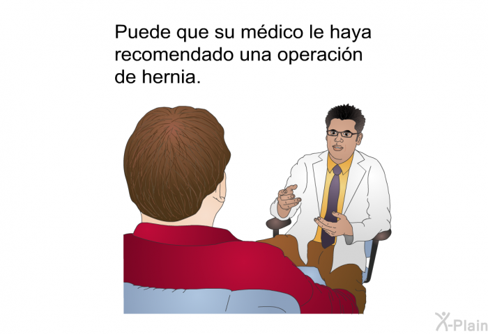 Puede que su mdico le haya recomendado una operacin de hernia.