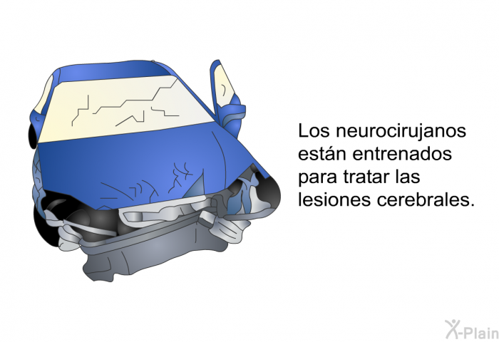 Los neurocirujanos estn entrenados para tratar las lesiones cerebrales.